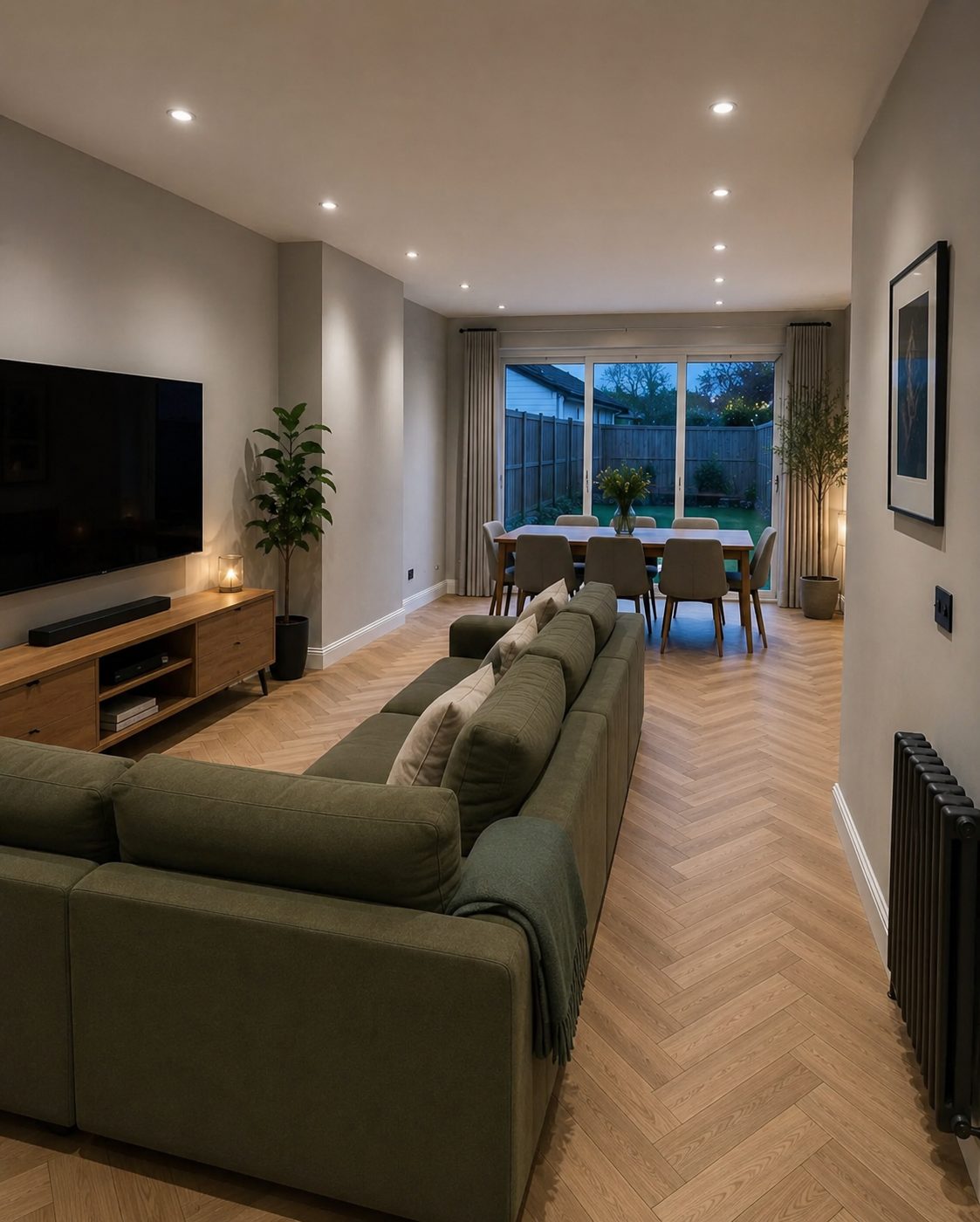Loughton living room after renovation